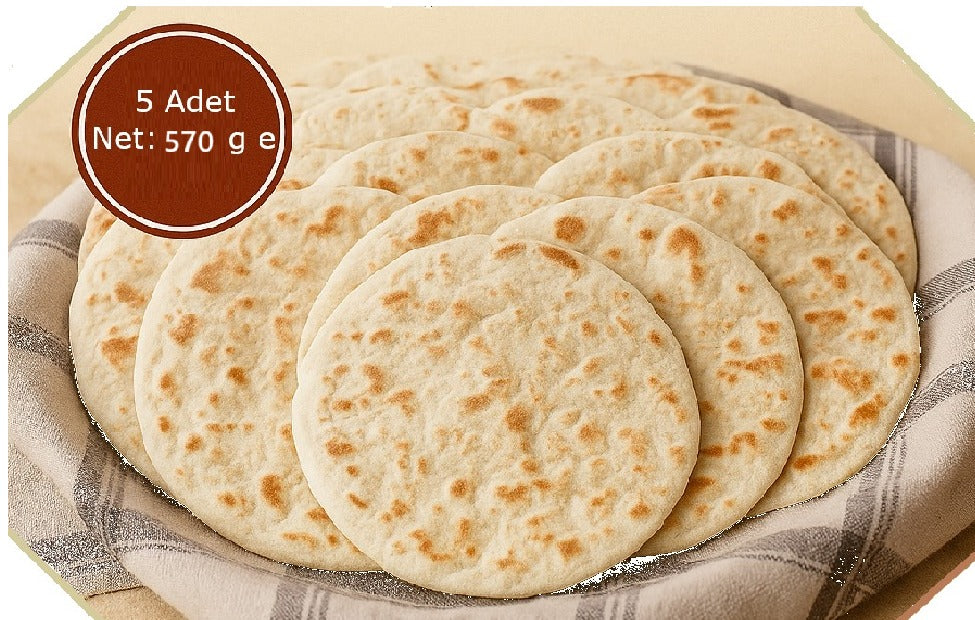 Anam Bubam Ekmeği-Karaman Mayalı Ekmeği ( Bazlama )-8 Paket(40Adet)