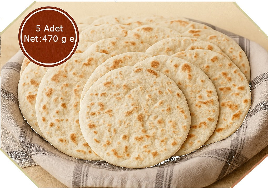 Anam Bubam Ekmeği-Karaman Mayalı Ekmeği ( Bazlama )-24 Paket(120 Adet)